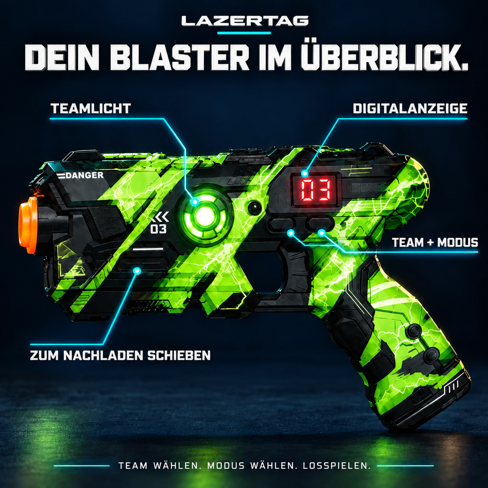LAZERTAG Neon™ Laser Tag Battle Set